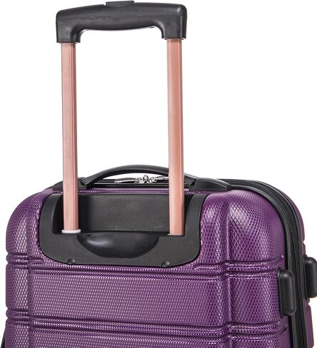 Rockland Melbourne Hardside Expandable Luggage with Spinner Wheels with Matching Softside Tote, Purple in Saudi Arabia
