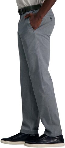 Haggar Men's Wrinkle Free Straight Fit Flat Front Khaki Pant in Saudi Arabia