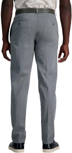 Haggar Men's Wrinkle Free Straight Fit Flat Front Khaki Pant in Saudi Arabia