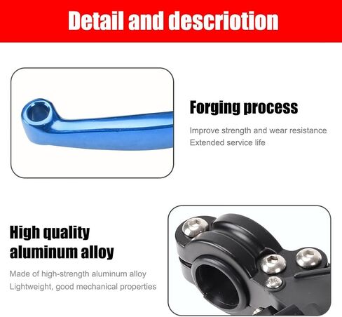 Brake Clutch Folding Levers & Pump ASV for 7/8" 22mm Motorcycle Handlebars for KLX SSR TTR CRF50 110cc 125cc 150cc 200cc 250cc Dirt Bike Pit Bike ATV Motocross Mini Bike Aluminum Alloy Blue in Saudi Arabia