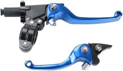 Brake Clutch Folding Levers & Pump ASV for 7/8" 22mm Motorcycle Handlebars for KLX SSR TTR CRF50 110cc 125cc 150cc 200cc 250cc Dirt Bike Pit Bike ATV Motocross Mini Bike Aluminum Alloy Blue in Saudi Arabia