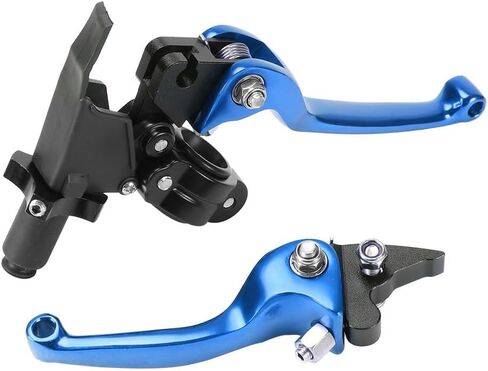 Brake Clutch Folding Levers & Pump ASV for 7/8" 22mm Motorcycle Handlebars for KLX SSR TTR CRF50 110cc 125cc 150cc 200cc 250cc Dirt Bike Pit Bike ATV Motocross Mini Bike Aluminum Alloy Blue in Saudi Arabia