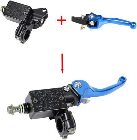 Brake Clutch Folding Levers & Pump ASV for 7/8" 22mm Motorcycle Handlebars for KLX SSR TTR CRF50 110cc 125cc 150cc 200cc 250cc Dirt Bike Pit Bike ATV Motocross Mini Bike Aluminum Alloy Blue in Saudi Arabia