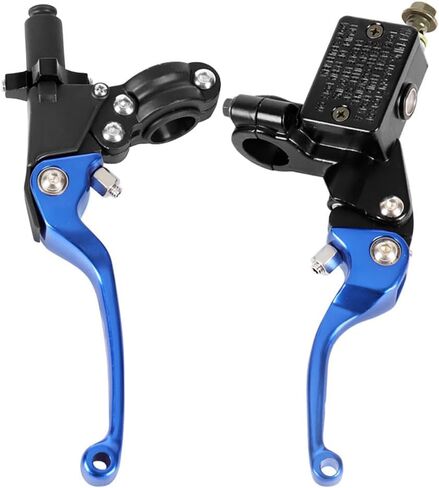 Brake Clutch Folding Levers & Pump ASV for 7/8" 22mm Motorcycle Handlebars for KLX SSR TTR CRF50 110cc 125cc 150cc 200cc 250cc Dirt Bike Pit Bike ATV Motocross Mini Bike Aluminum Alloy Blue in Saudi Arabia
