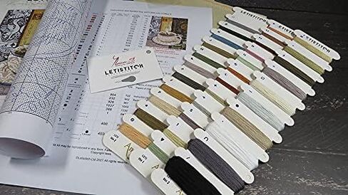 عد عبر الابره عدة الأسد القهوة C Leti 994 Letistitch 22x18 سم/8.8x7 في المطبخ التطريز التطريز DIY عدة xstitch الحرفية أطقم in Kuwait