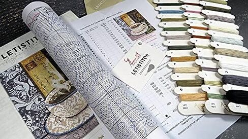 عد عبر الابره عدة الأسد القهوة C Leti 994 Letistitch 22x18 سم/8.8x7 في المطبخ التطريز التطريز DIY عدة xstitch الحرفية أطقم in Kuwait