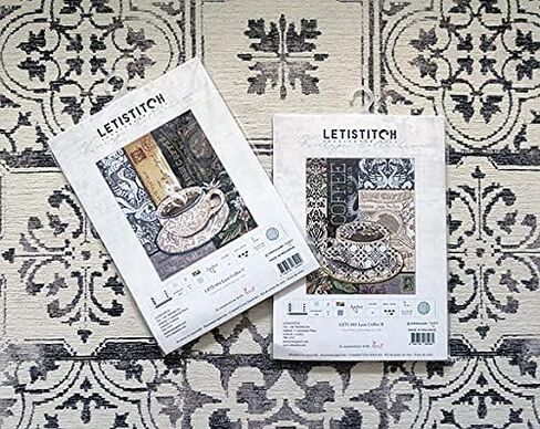 عد عبر الابره عدة الأسد القهوة C Leti 994 Letistitch 22x18 سم/8.8x7 في المطبخ التطريز التطريز DIY عدة xstitch الحرفية أطقم in Kuwait
