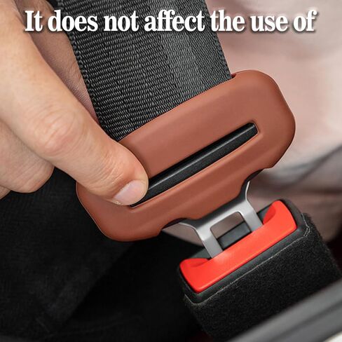 Car Seat Belt Clips Cover,Compatible with BMW accessories Seat Belt Buckle Protector for Car, Anti-Scratch Silicon Seat Belt Buckle Protector (Black-2PC in Saudi Arabia