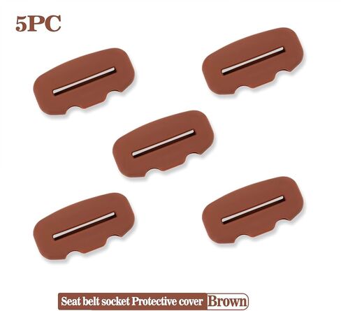 Car Seat Belt Clips Cover,Compatible with BMW accessories Seat Belt Buckle Protector for Car, Anti-Scratch Silicon Seat Belt Buckle Protector (Black-2PC in Saudi Arabia