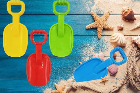 Beach Sand Shovel Day Play Set, 10.5" Inch Shovel, Birthday Treats for Boys and Girls (4-Pack) in Kuwait