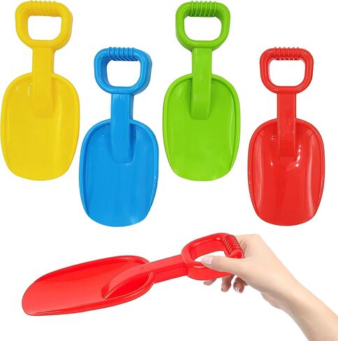 Beach Sand Shovel Day Play Set, 10.5" Inch Shovel, Birthday Treats for Boys and Girls (4-Pack) in Kuwait