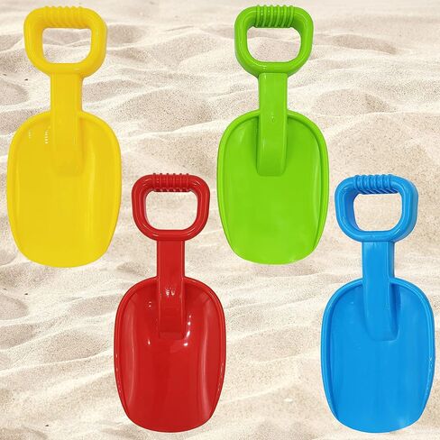 Beach Sand Shovel Day Play Set, 10.5" Inch Shovel, Birthday Treats for Boys and Girls (4-Pack) in Kuwait