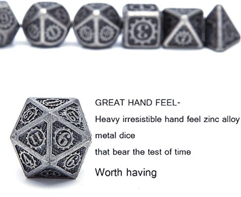 يتم استخدام DND Metal Dice كـ Dungeon و Dragon Dice RPG. يمكن استخدام بدلة النرد الرائعة متعددة الجوانب DND كهدية وهي مناسبة جدًا لهواة جمع النرد. in Kuwait