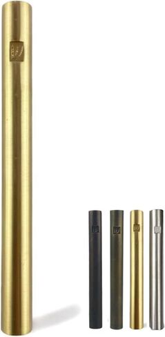 A&S Brass Mezuzah Case With Scroll For Door Weatherproof Metal Mezuza Cover Home Blessing and Protection Housewarming Gift (Nickel/Knurling, 6 Inches) in Saudi Arabia