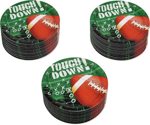 مناديل غداء متعددة الألوان من Tailgates & Touchdowns - 6.5 بوصة (عبوة من 125 قطعة) - مناديل ورقية فاخرة لحفلات يوم الألعاب in Saudi Arabia