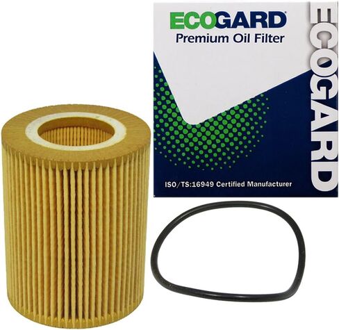 ECOGARD X5692 Premium Cartridge Engine Oil Filter for Conventional Oil Fits Volvo XC90 3.2L 2007-2014, XC60 3.0L 2010-2016, XC60 3.2L 2010-2015, XC70 3.2L 2008-2015, S80 3.2L 2007-2014 in Saudi Arabia