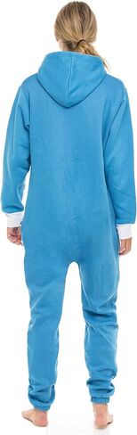 SKYLINEWEARS Women's Fleece Non-Footed One Piece Onesie Adult Hooded Pajamas Ladies Jumpsuit in Saudi Arabia