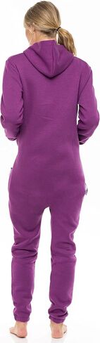 SKYLINEWEARS Women's Fleece Non-Footed One Piece Onesie Adult Hooded Pajamas Ladies Jumpsuit in Saudi Arabia