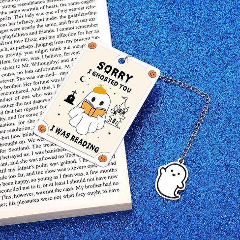 Octamber Spooky Gifts Spooky Basket Stuffers Halloween Bookmarks for Book Lovers Halloween Basket Stuffers Cute Bookmarks for Women Adults Bookish Gifts Book Marks for Reading Women Halloween Gifts in Kuwait