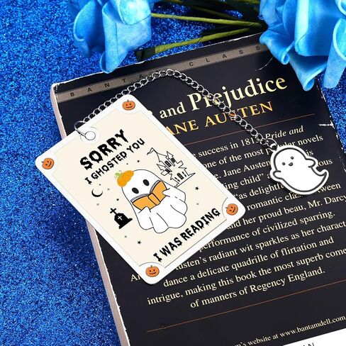 Octamber Spooky Gifts Spooky Basket Stuffers Halloween Bookmarks for Book Lovers Halloween Basket Stuffers Cute Bookmarks for Women Adults Bookish Gifts Book Marks for Reading Women Halloween Gifts in Kuwait