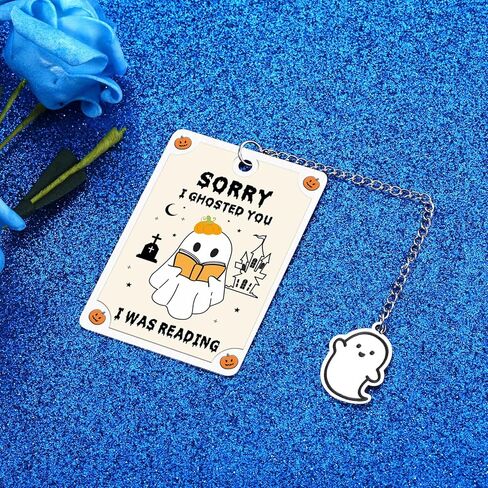 Octamber Spooky Gifts Spooky Basket Stuffers Halloween Bookmarks for Book Lovers Halloween Basket Stuffers Cute Bookmarks for Women Adults Bookish Gifts Book Marks for Reading Women Halloween Gifts in Kuwait