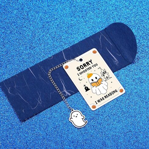 Octamber Spooky Gifts Spooky Basket Stuffers Halloween Bookmarks for Book Lovers Halloween Basket Stuffers Cute Bookmarks for Women Adults Bookish Gifts Book Marks for Reading Women Halloween Gifts in Kuwait