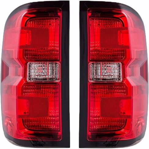 Tail Lights Rear Lamp Brake lights Compatible with Chevy Chevrolet Silverado 1500 2500 3500 2014-2019, GMC Sierra 2500 3500 2015-2019,Without Wiring Kit and Bulbs, (Right-Passenger side) in Kuwait