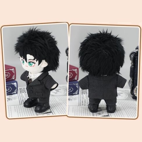 niannyyhouse 10cm 20cm Plush Doll Clothes Coat Shirt Tie Pants Suit Stuffed Toy Dressup Gift (Blue 10cm) in Saudi Arabia
