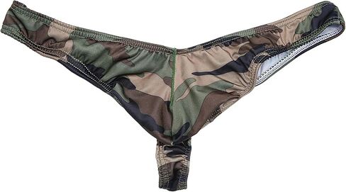 COMLIFE Men's Low Rise Camouflage Bulge Pouch Undies G-String Thongs Underwear in Kuwait