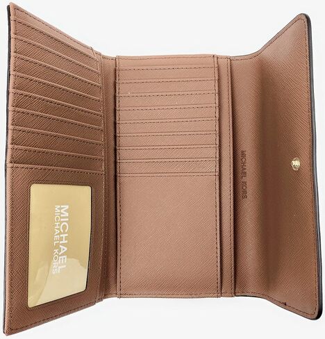 Michael Kors Jet Set Travel Large Messenger Bag Bundled With Trifold Wallet (Brown) in Saudi Arabia