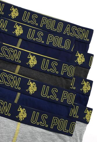U.S. Polo Assn. Men's Underwear - Performance Stretch Boxer Briefs with Comfort Pouch (8 Pack) in Saudi Arabia