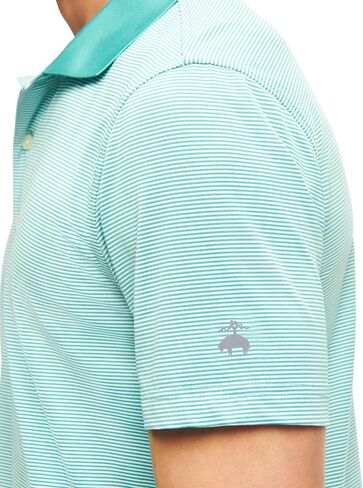 Brooks Brothers Men's Performance Stretch Short Sleeve Mini Stripe Golf Polo Shirt in Saudi Arabia