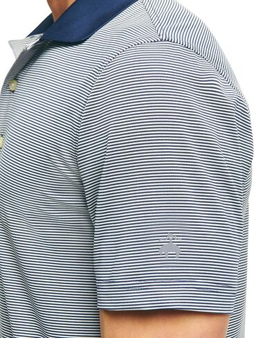 Brooks Brothers Men's Performance Stretch Short Sleeve Mini Stripe Golf Polo Shirt in Saudi Arabia