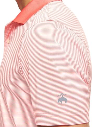 Brooks Brothers Men's Performance Stretch Short Sleeve Mini Stripe Golf Polo Shirt in Saudi Arabia