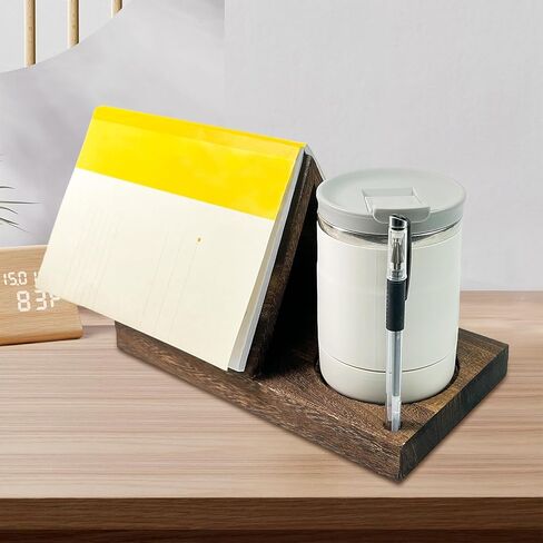 حامل كتب مثلث للقراءة، مسند كتب خشبي مع حامل أكواب، خادم قراءة زاوية الكتب الريفية، حامل كتب منضدة خشبي، ملحقات القراءة لمحبي الكتب in Kuwait