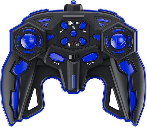 Contixo Gesture Sensing RC Stunt Cars, 2.4GHz Remote Control Car Toys All Terrain for Kids 6-12 yr Boys Girls 360° Rotating 4WD Hand Remote Control Twist Transform Cars with Lights Music Gifts Blue in Saudi Arabia