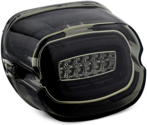 ضوء خلفي LED للدراجة النارية ومصابيح خلفية لقيادة الفرامل متوافق مع Harley Dyna Road King Electra Glide Street Bob Touring (دخان وأحمر) in Saudi Arabia