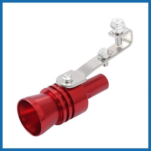 2pcs XL Size Aluminum Alloy Universal Turbo Sound Exhaust Muffler Pipe Whistle Car Roar Maker Red Item Replacement in Saudi Arabia