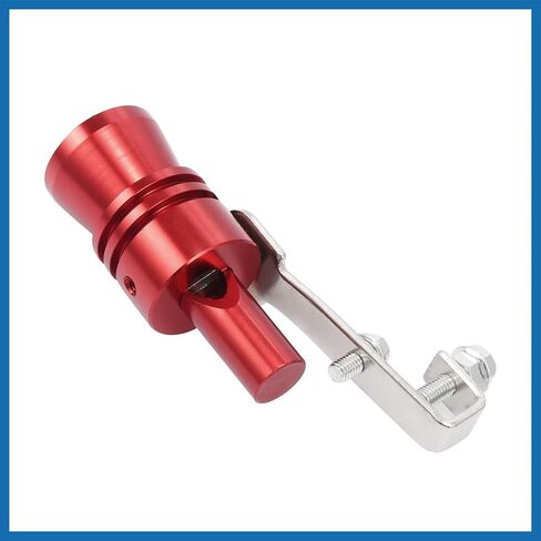 2pcs XL Size Aluminum Alloy Universal Turbo Sound Exhaust Muffler Pipe Whistle Car Roar Maker Red Item Replacement in Saudi Arabia
