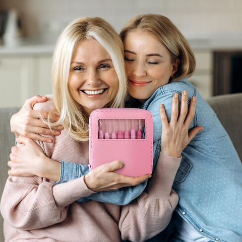 مجموعة خطافات كروشيه بيسوما 10 قطع مع حقيبة، مجموعة خطافات كروشيه مريحة باللون الوردي للمبتدئين، قبضة ناعمة، إبر طويلة جدًا، طقم كروشيه مع مقص خيط للحياكة والخياطة، مقاس 8 (1.0-2.75 مم) in Kuwait