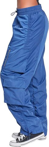 YMI Jeans Women's Rouched Nylon Cargo Joggers in Kuwait