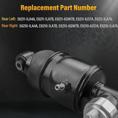 56211-1LA4A E6211-1LA7B 56210-1LA4A 2 PCS Rear Left and Right Hydraulic Air Suspension Shock Strut for Infiniti QX56 2011-2013, for Infiniti QX80 2014-2023 E6210-1LA7B E6211-1LA7A in Saudi Arabia