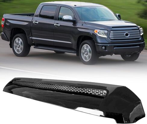 غطاء محرك السيارة DIBON AUTO متوافق مع شبكة تويوتا تندرا الأمامية العلوية غطاء محرك السيارة رمادي 2014-2021 (أسود) in Kuwait