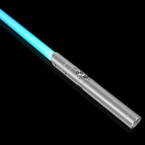 Lightsaber RGB 7 ألوان معدنية Hilt Light Saber Swing USB قابلة للشحن ضوء السيف مع تأثير الأصوات للأطفال البالغين in Saudi Arabia