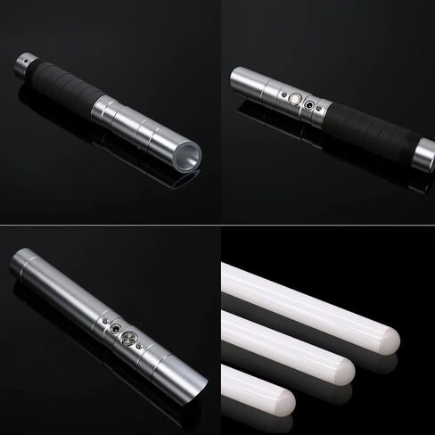 Lightsaber RGB 7 ألوان معدنية Hilt Light Saber Swing USB قابلة للشحن ضوء السيف مع تأثير الأصوات للأطفال البالغين in Saudi Arabia