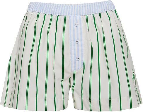 Womens Boxer Shorts Y2k Lounge Pj Shorts Low Rise Striped Pajamas Sleep Lounge Plaid Gingham Micro Short Pants in Saudi Arabia