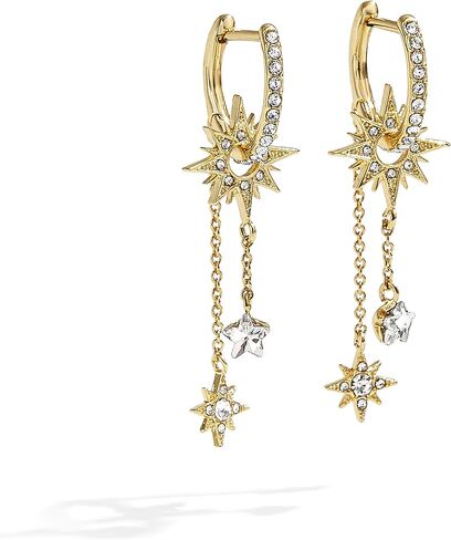 أقراط جالاكسي - شفاف/ذهبي in Kuwait