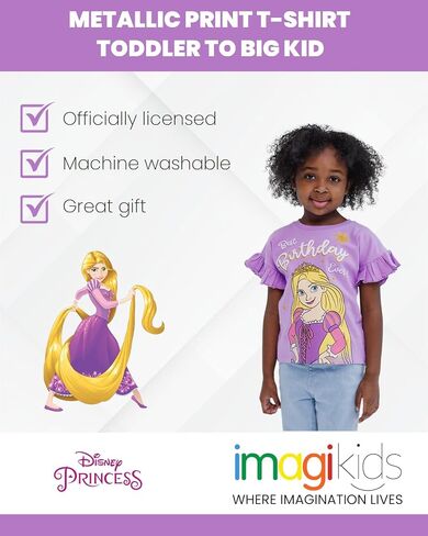 Disney Junior Birthday Girls T-Shirt Toddler to Big Kid Sizes (2T - 14-16) in Saudi Arabia