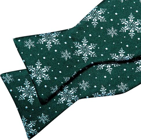 YOHOWA Mens Christmas Self Tie Bow Tie Set Bowties Pocket Square Cufflinks Woven Tuxedo Party Xmas Holiday Festival Vacation in Kuwait