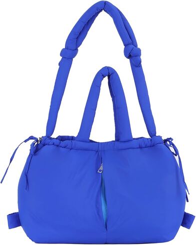 حقيبة حمل منتفخة كبيرة من GOKTOW للنساء، محفظة مبطنة ناعمة وعصرية وخفيفة الوزن حقيبة كتف هوبو مع رباط in Kuwait